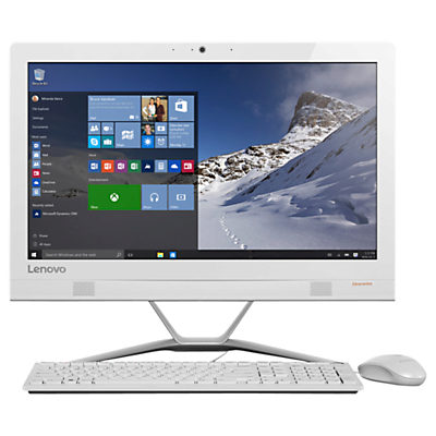 Lenovo Ideacentre 300 All-in-One PC, Intel Core i3, 8GB, 1TB, 21.5 , White